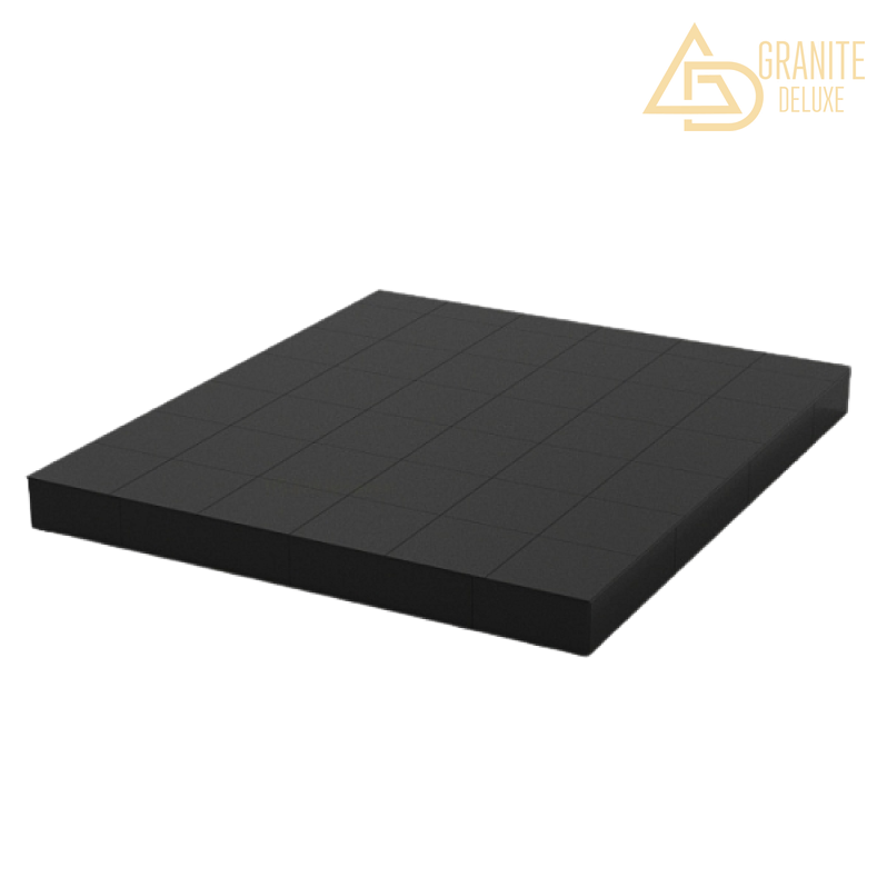 Благоустройство участка, Бессерный блок с плиткой ГРЭС 30х30, 761