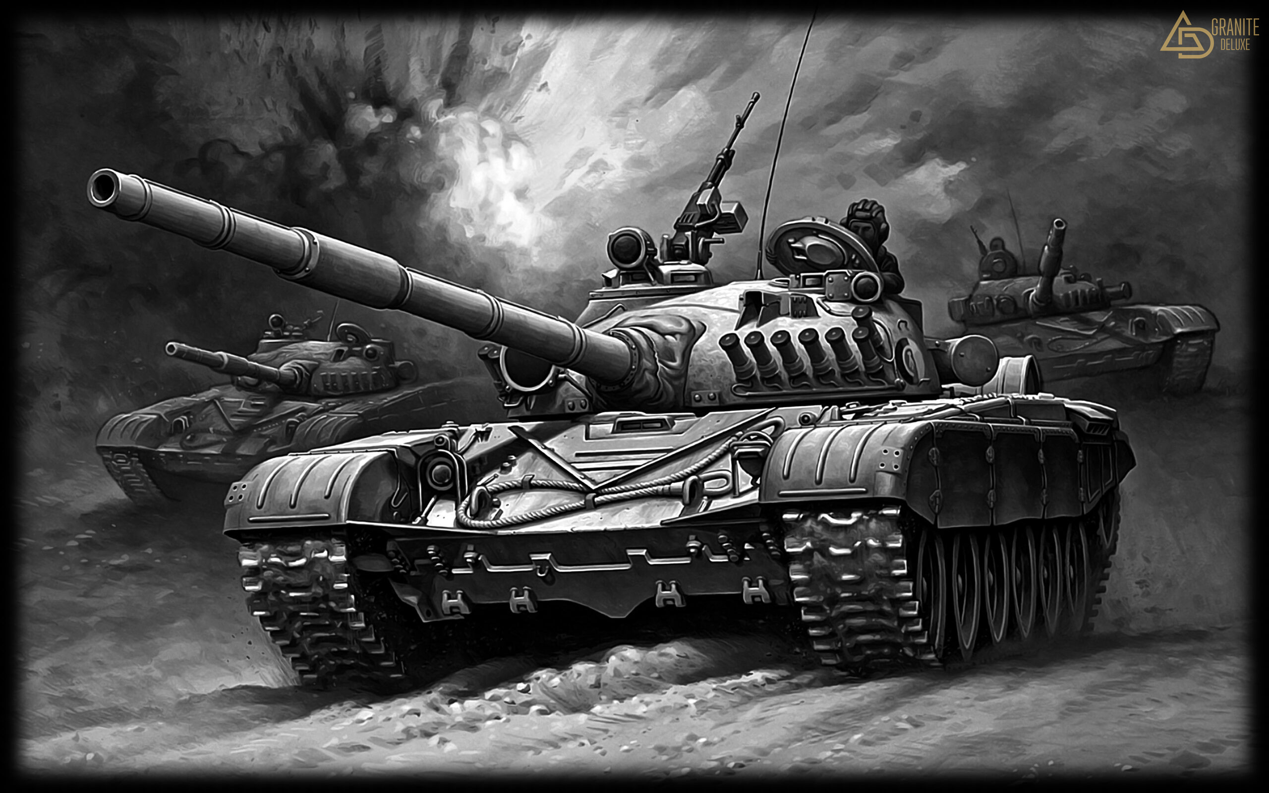 Изображение танка для гравировки 807
