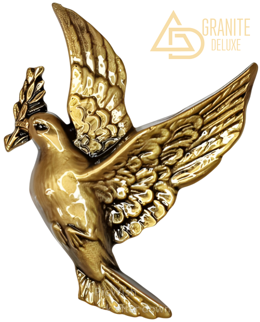 Скульптура ритуальная «Голубь с веточкой» 1011