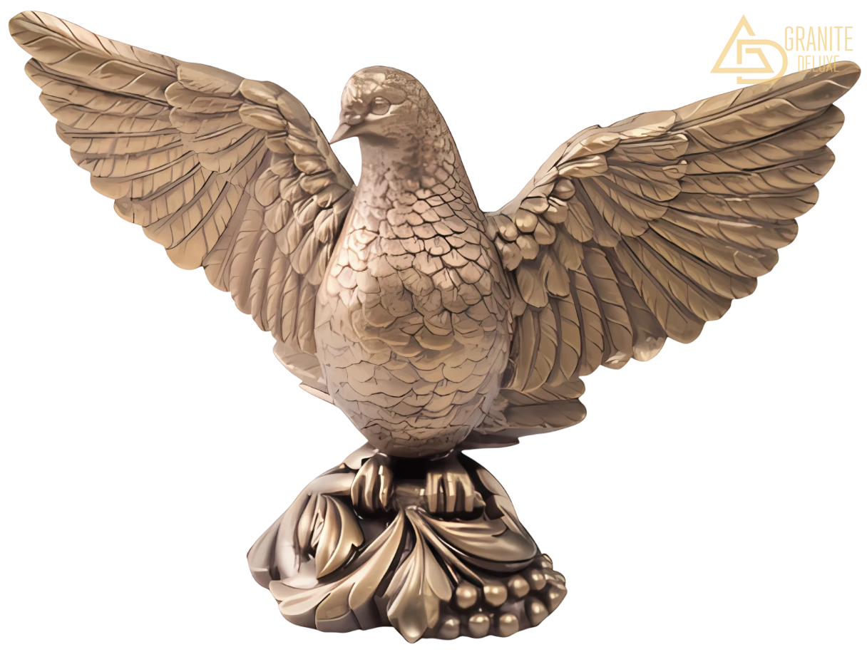 Скульптура ритуальная «Голубь» 1007