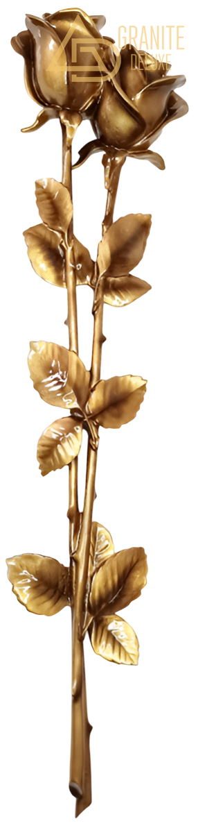 Декоративный элемент на памятник «Две розы» 986