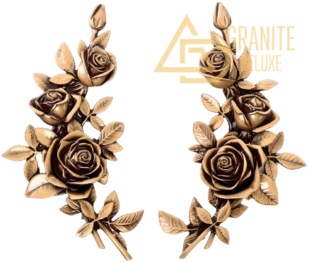 Декоративный элемент на памятник «Две розы» 980