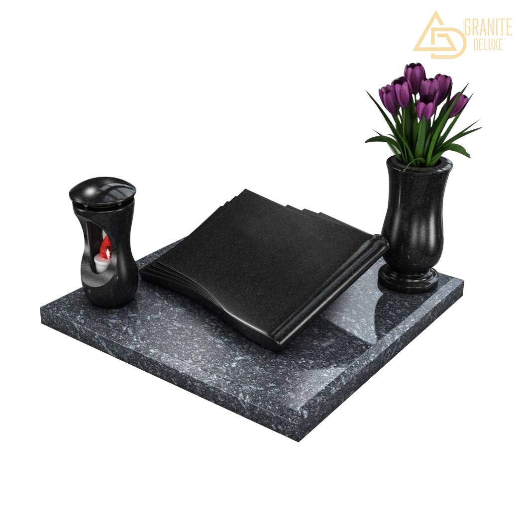 Ритуальная табличка в виде книги с веерами из «Габбро»