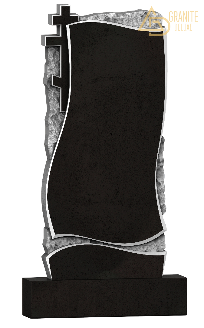 Резной памятник «Грань и крест» 1181