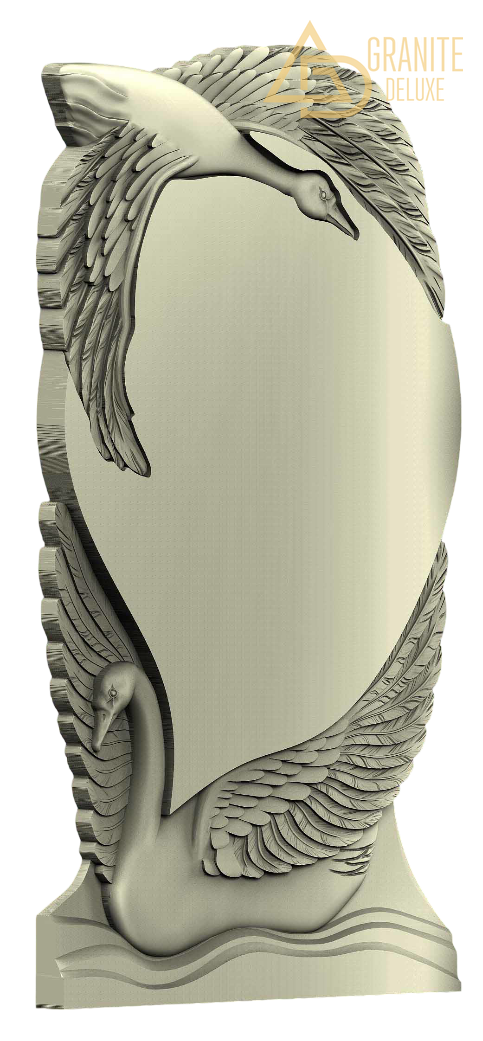 Резной памятник «Лебединый покров» 1190