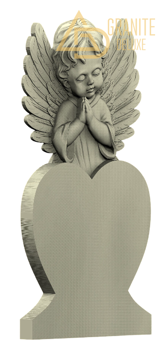 Резной памятник «Хранитель сердечка» 1093