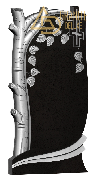 Резной памятник «Берёза и крест» 1109