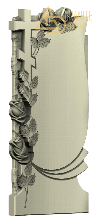 Резной памятник «Розы у креста» 1122