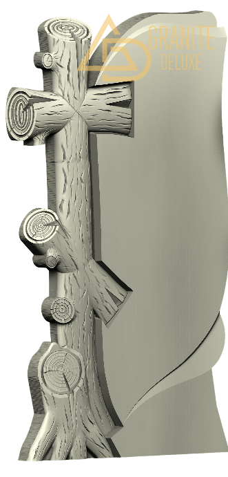 Резной памятник «Древесный крест» 1125