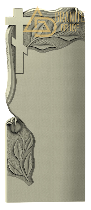 Резной памятник «Розы и крест» 1140