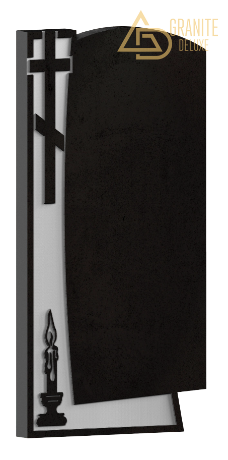 Резной памятник «Свеча и крест» 1149