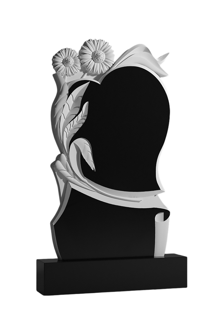 Резной памятник «Обвитие ромашек» 1444