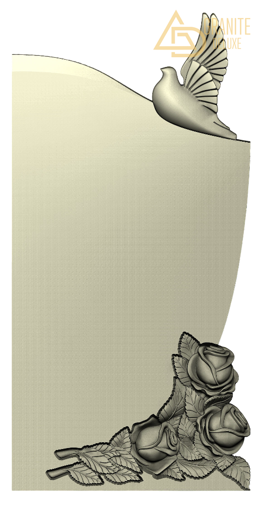 Резной памятник «На склоне мира» 1195