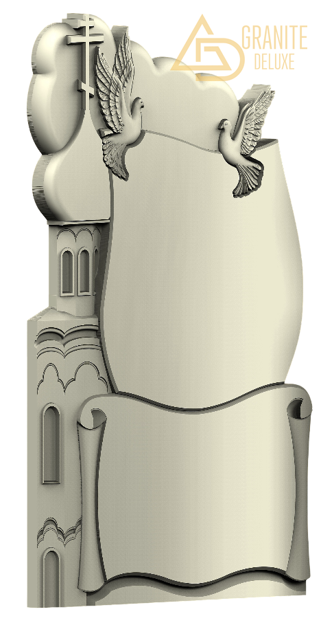 Резной памятник «Купол и стражи» 1202