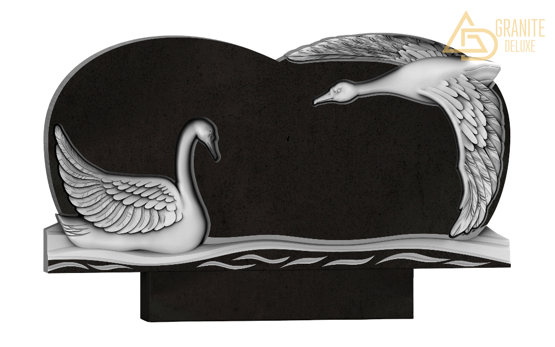 Резной памятник «Лебединый путь» 1206