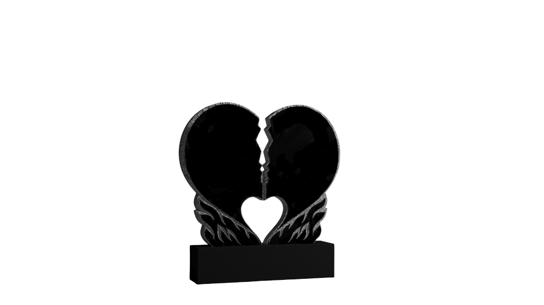 Резной памятник «Два профиля» 1544