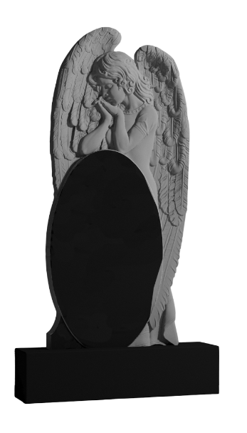 Резной памятник «Одинокий ангел» 1558