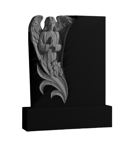 Резной памятник «Ангел с листьями» 1560