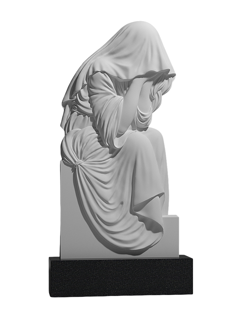 Резной памятник «Сокрытая скорбь» 1454