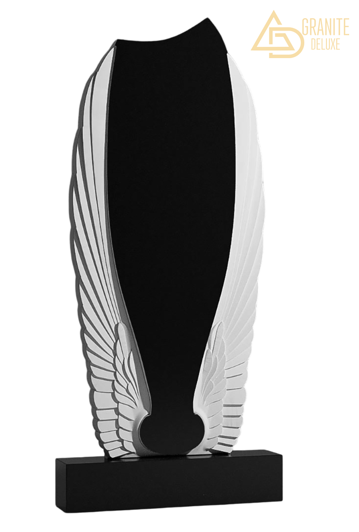 Резной памятник «Крылья памяти» 1344