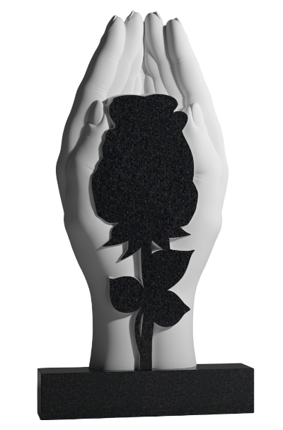 Резной памятник «Роза в ладонях» 1573