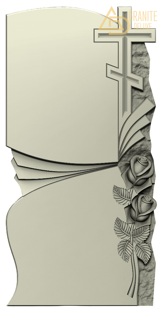 Резной памятник «Вечная роза» 1257