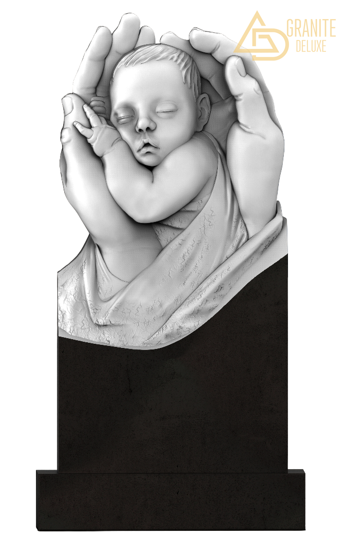 Резной памятник «Руки заботы» 1268