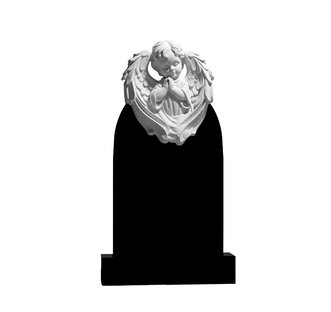 Резной памятник «Молитва ангелочка» 1470