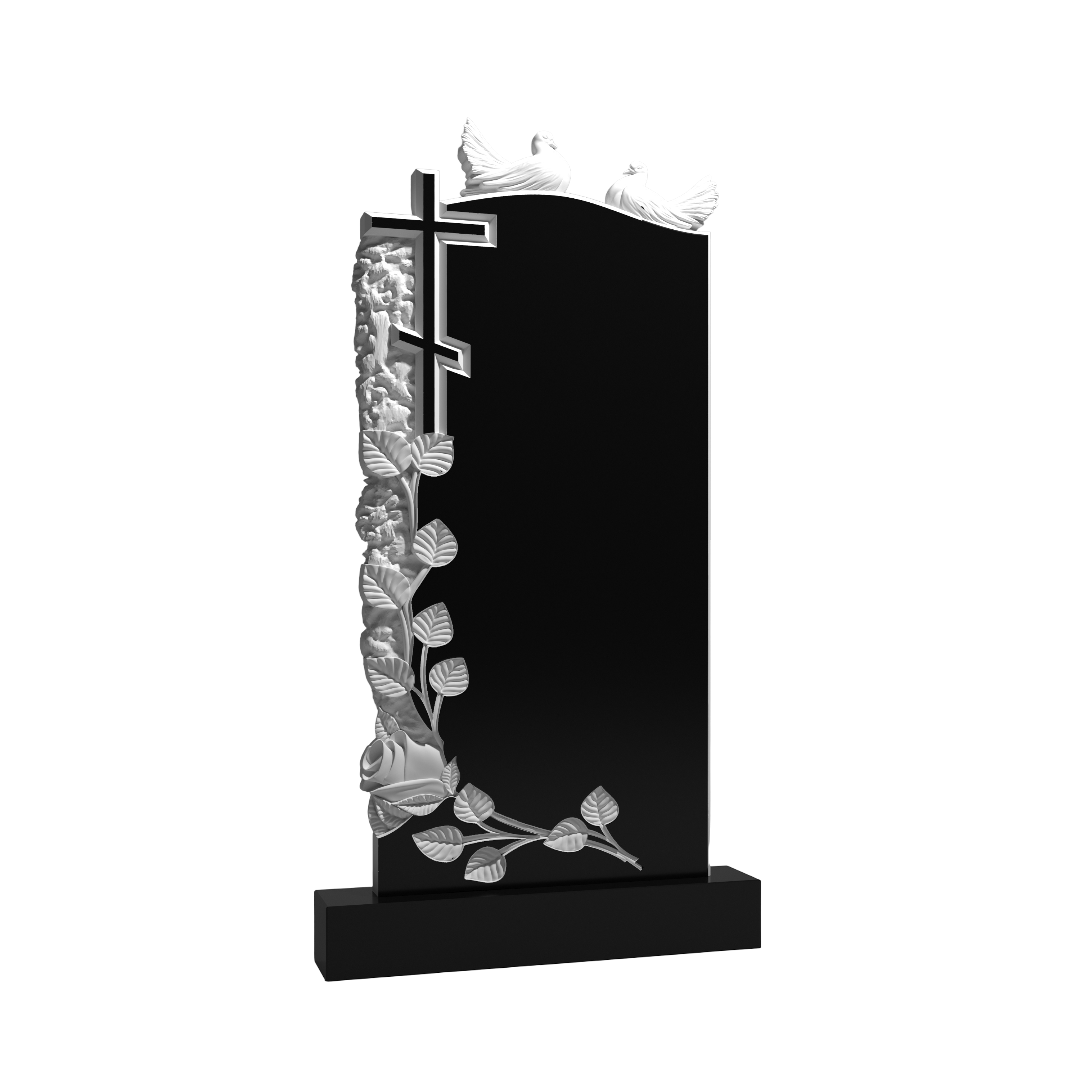 Резной памятник «Голуби у креста» 1702