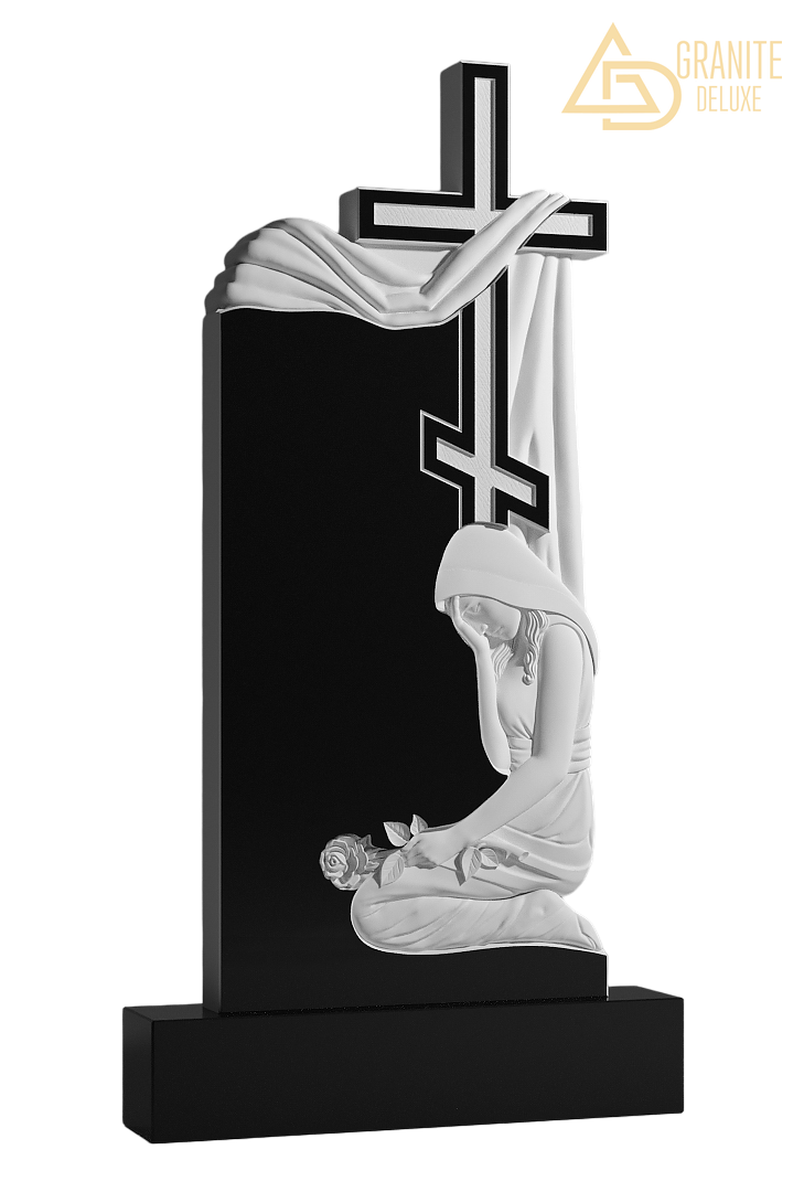 Резной памятник «Скорбь у креста» 1358