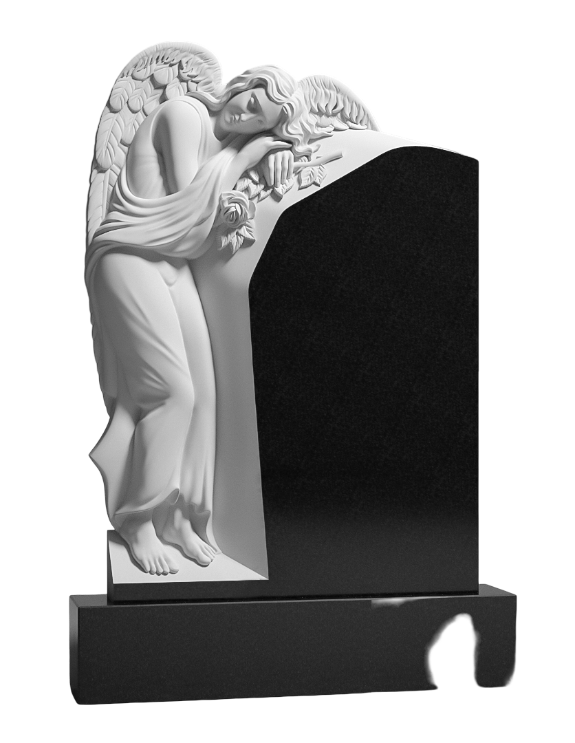 Резной памятник «Ангел с розой» 1675