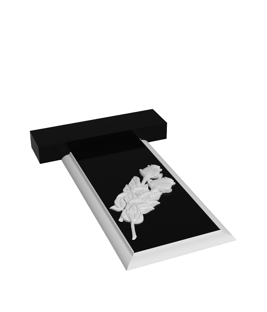 Резной памятник «Элегантная роза» 1644