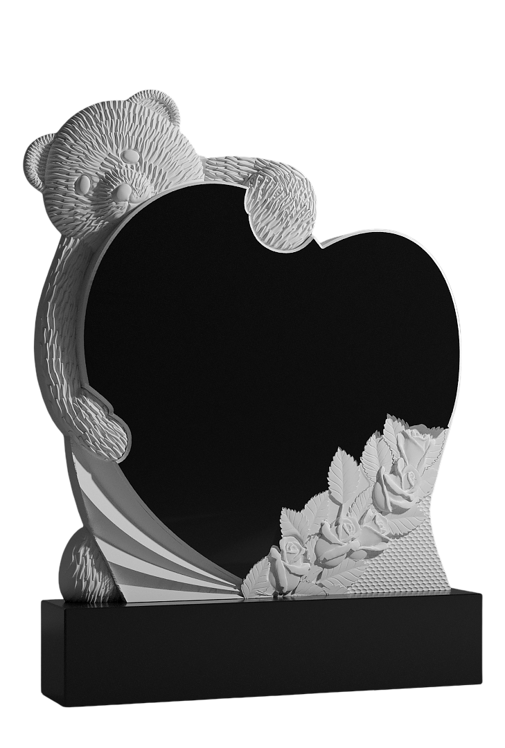 Резной памятник «Объятия сердца» 1394
