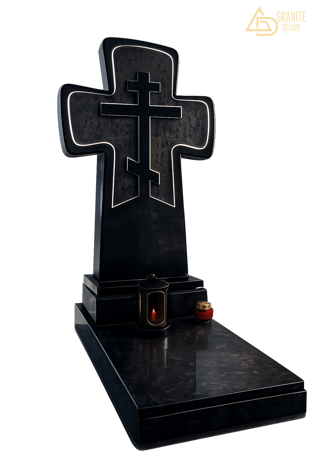 Крест «Вечная Твердь» из чёрного гранита