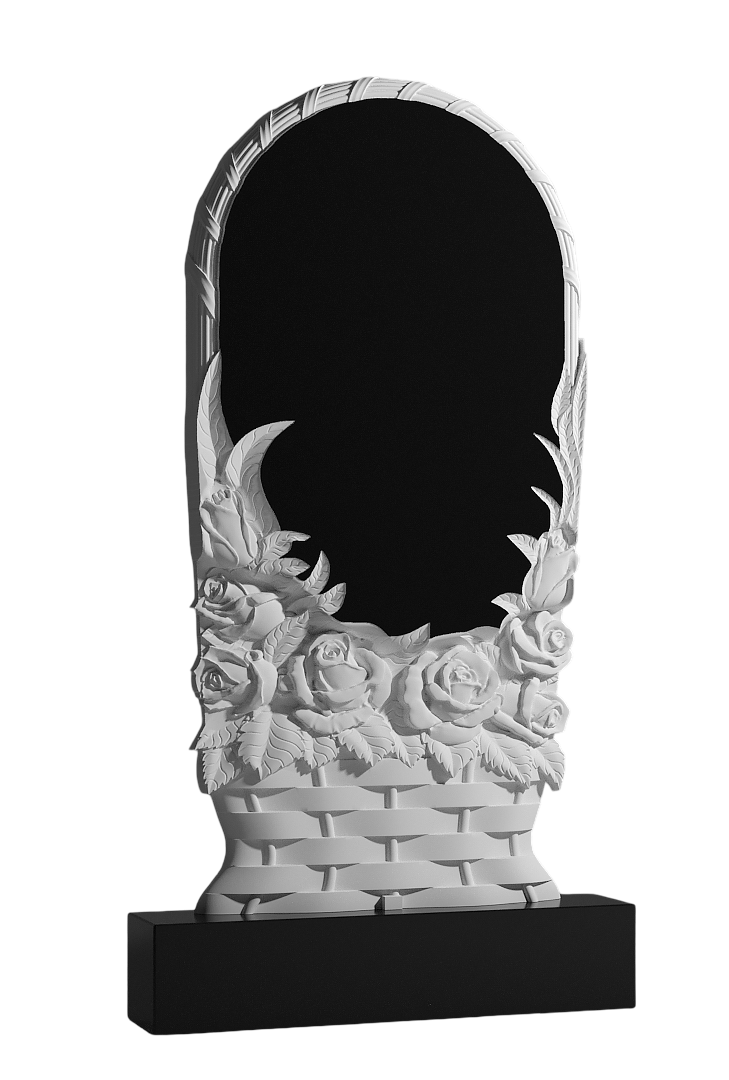 Резной памятник «Корзина памяти» 1422